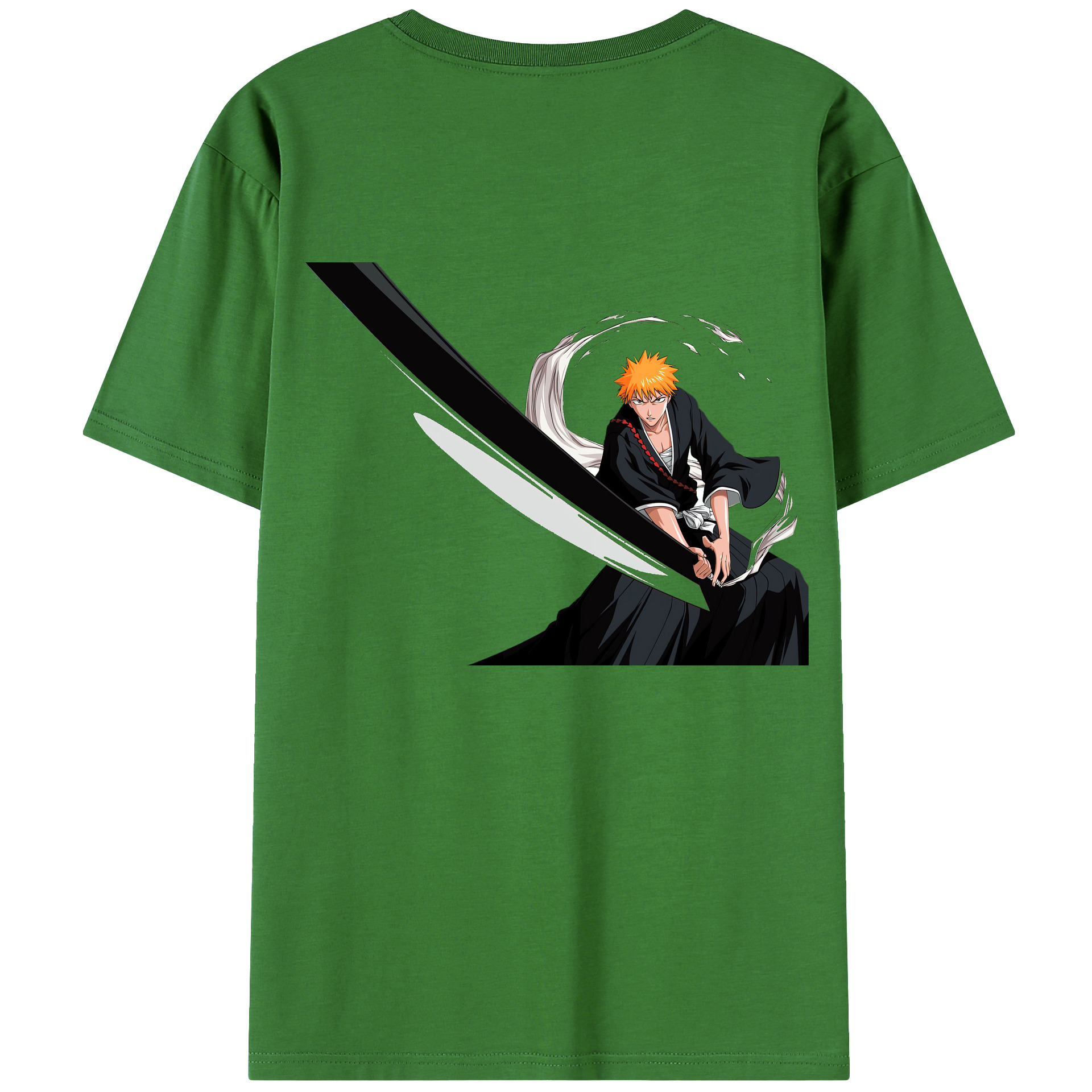 （画像用） ブリーチ 黒崎一護（くろさき いちご）BLEACH Kurosaki Ichigo レディース半袖Tシャツ(バックプリント)